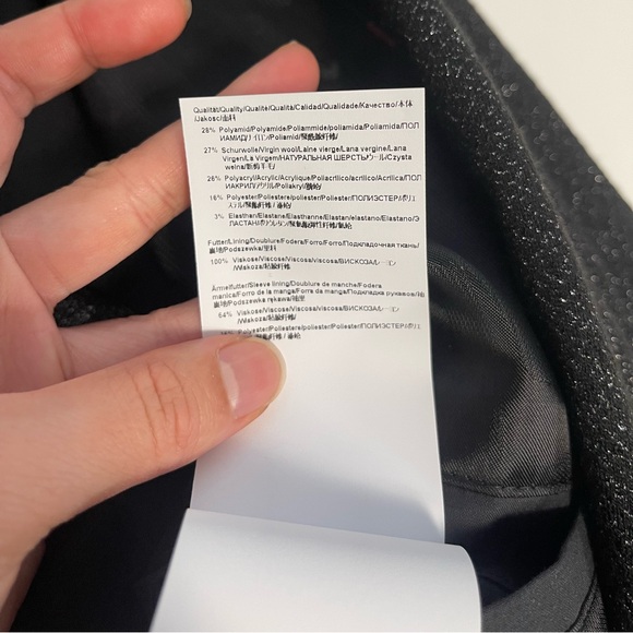 Hugo Boss Relaxed-fit Sparkle-effect Blazer Size 38R - Picture 11 of 12